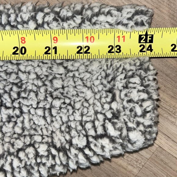 Eddie Bauer Fireside Funnel Women's Sweater Gray XL Cozy Teddy Sherpa Winter - Picture 7 of 8
